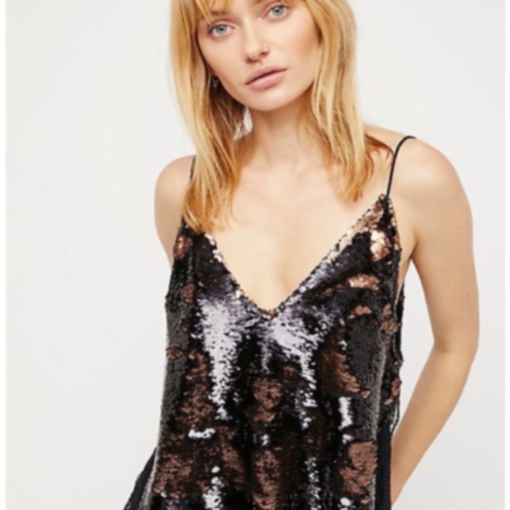 Intimately Free People Swinging Sequin Top